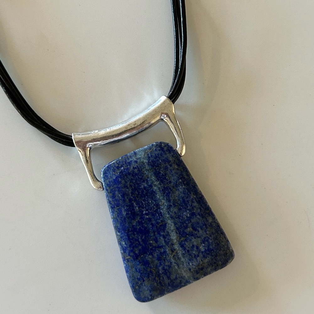 1970s vintage Robert Lee Morris (RLM) 
Lapis Lazuli Stone Necklace